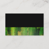 natuur cactus art groen dubbelzijdig op maat visitekaartje (Achterkant)