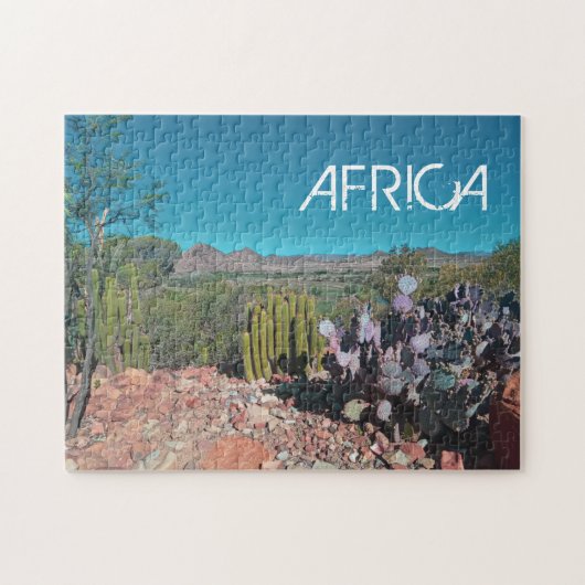 Natuur Cactus Plant Afrika woestijnlandschap Legpuzzel (Horizontaal)