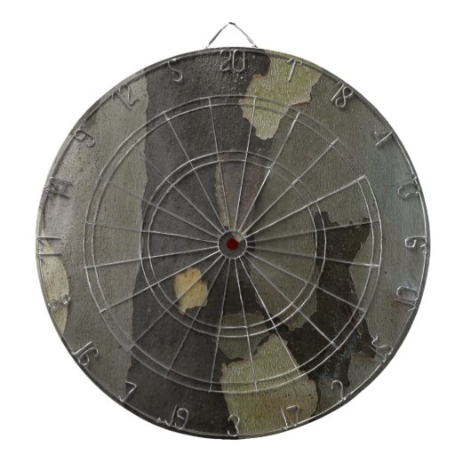 Natuur Camouflage Sycamore Bark Dart Board Dartbord (Voorkant)