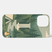 Natuur Camping - iPhone Forêt, Cascade Hoesje (Achterkant horizontaal)