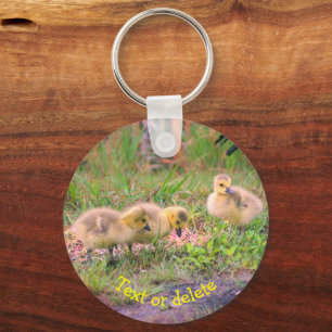Natuur Canada Goose Babies Personalized Sleutelhanger