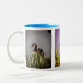 Natuur Canada Goose Irise Tweekleurige Koffiemok (Links)