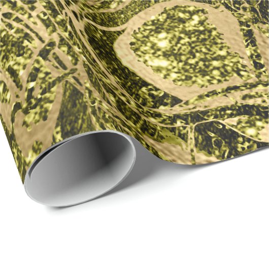 Natuur Cel Gold Mustard Chartreuse Cadeaupapier (Rol Hoek)