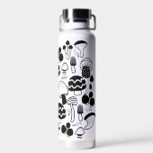 Natuur champignon zwart waterfles (Achterkant)