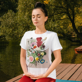 Natuur Chic Floral Valentijn Cadeaus voor Tiener T-shirt