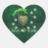 Natuur Church Hart Sticker (Voorkant)
