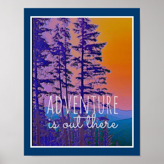 natuur citeert poster avontuur daar (Voorkant)