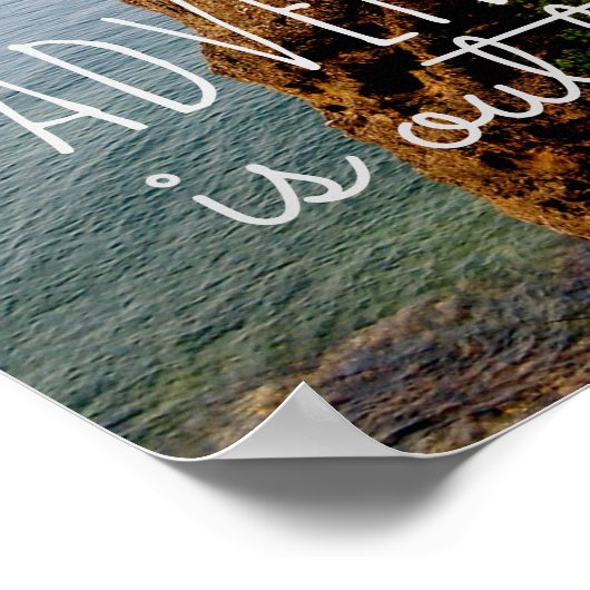 natuur citeert poster avontuur daar (Hoek)