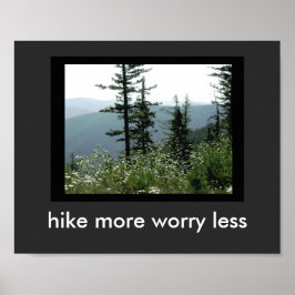 natuur citeert poster meer op berglandschap