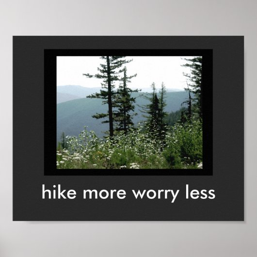 natuur citeert poster meer op berglandschap (Voorkant)