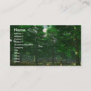 Natuur Clarity Business Card-sjabloon Visitekaartje