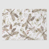 Natuur collage- Dragonvliegen Tissuepapier (Voorkant)