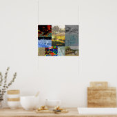 Natuur collage poster (Keuken)