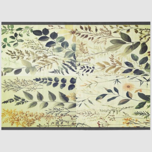  Natuur Collage Tissue Paper van Elsie Lane Tissuepapier (Voorkant)