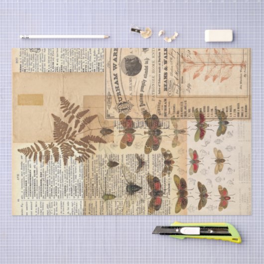 Natuur Collage Tissue Tissuepapier (Craft)