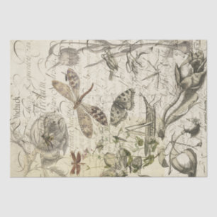 Natuur collage tissuepapier