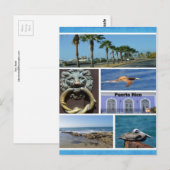 Natuur collage van San Juan, Puerto Rico Briefkaart (Voorkant / Achterkant)