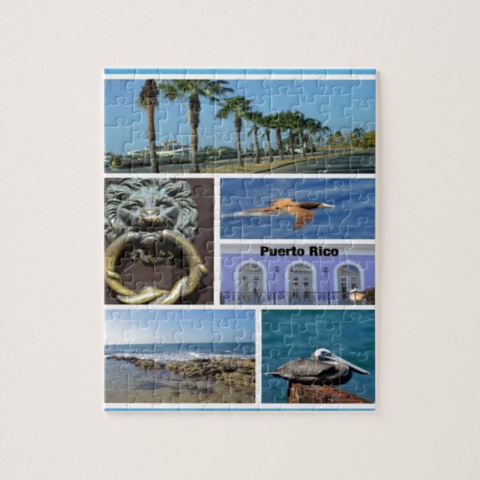 Natuur collage van San Juan, Puerto Rico Legpuzzel (Verticaal)