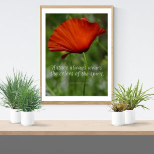Natuur Colors Emerson Quote Poster