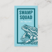 Natuur Conservation Frog of Toad Modern Visitekaartje (Achterkant)