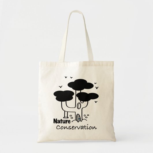 Natuur Conservation Treehouse Tote Bag (Voorkant)