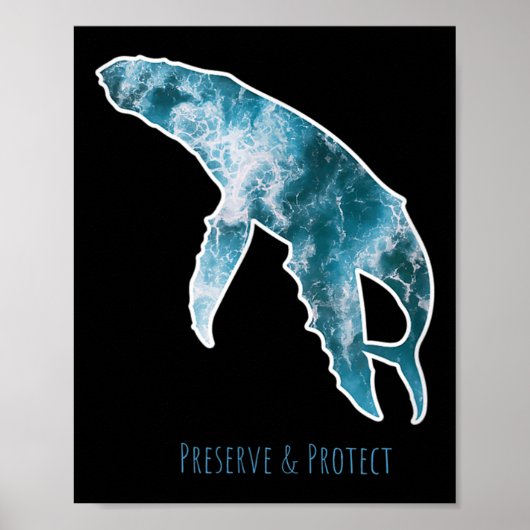 Natuur Conservation Whale Milieubescherming Poster (Voorkant)
