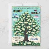 Natuur Cool Cash Only Geldboom 13e Verjaardag Kaart (Voorkant)