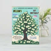 Natuur Cool Cash Only Geldboom 13e Verjaardag Kaart (Staand voorkant)