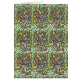 NATUUR CORNUCOPIA THANKSGIVING WENSKAART B