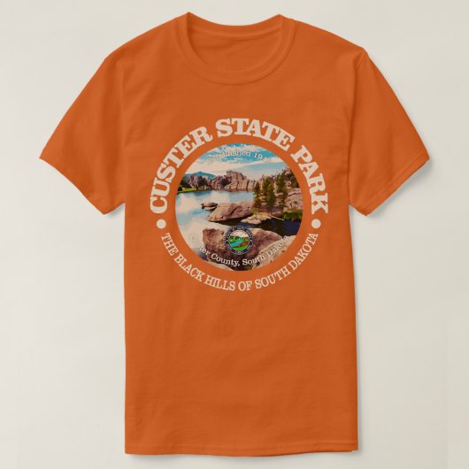  Natuur Custer State Park Wandelberg T-shirt (Design voorkant)