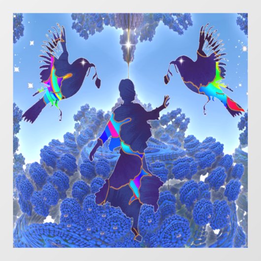 Natuur Dance Raamsticker (Vel)