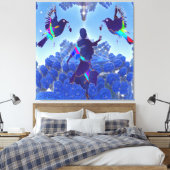 Natuur Dans  Canvas Afdruk (Insitu (Slaapkamer))