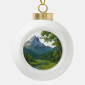 Natuur, de stille bewaker van het leven. keramische bal ornament (Voorkant)