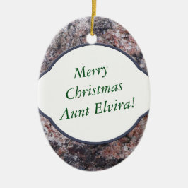 Natuur Decoratief Roze Starttekst Groet 2 Sides Keramisch Ornament