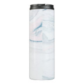 Natuur decoratieve grijs en blauw marmeren steen thermosbeker (Achterkant)