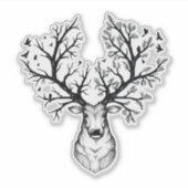 Natuur Deer Sticker (Voorkant)