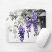 Natuur Delicate Purple Flowers Muismat (Met muis)