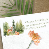 Natuur Delight Baby shower Hertenadreslabel Etiket