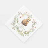 Natuur Delight Beer Baby shower Servet (Hoek)