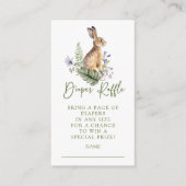 Natuur Delight Bunny Luier Raffle Behuizing Kaart (Voorkant)