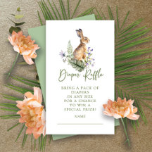 Natuur Delight Bunny Luier Raffle Behuizing Kaart
