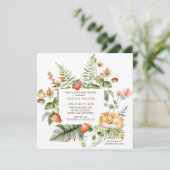 Natuur Delight Fox Baby shower Kaart (Staand voorkant)