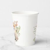 Natuur Delight Fox Baby shower Papieren Bekers (Rechts)