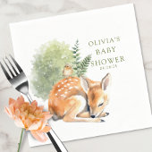 Natuur Delight Herten Baby shower Favor Servet