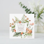 Natuur Delight Herten Baby shower Kaart (Staand voorkant)