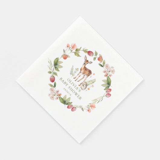 Natuur Delight Herten Baby shower Servet (Hoek)