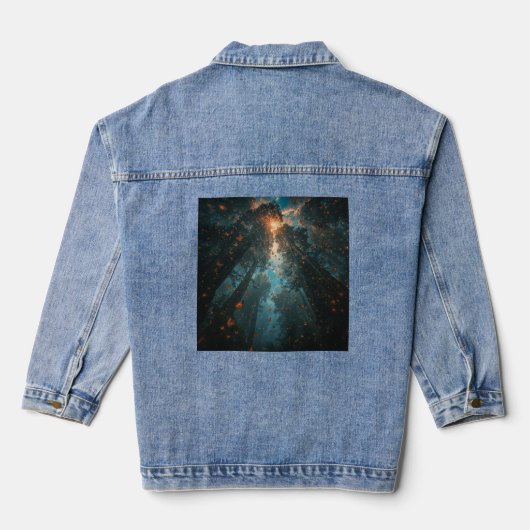 natuur denim jacket (Achterkant)