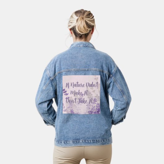 Natuur Denim Jas Jacket (Model)