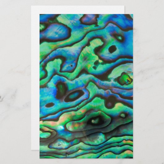 Natuur design paua abalone shell briefpapier (Voorkant / Achterkant)