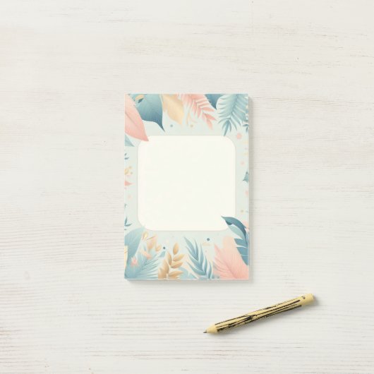 natuur design Post-it® notes, 4" x 6" Notes (Op bureau)